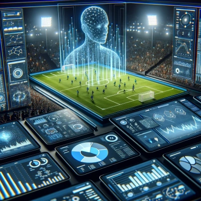 un sistema di IA che analizza dati sportivi utilizzando algoritmi complessi