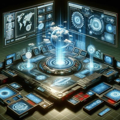 Un server rappresentato nel Cloud