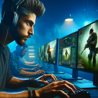 Un giocatore esperto concentrato su una sessione di gioco intensa